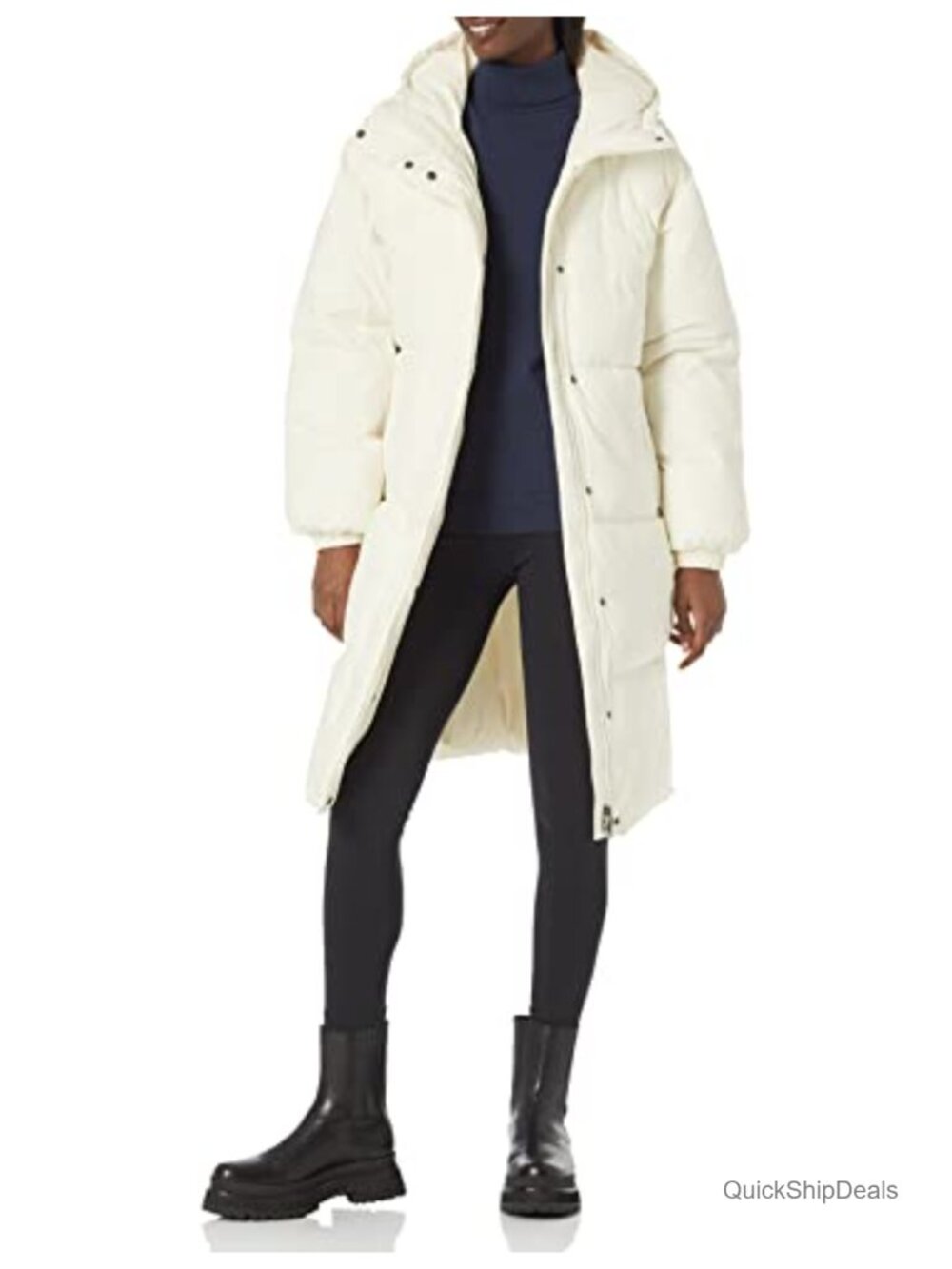 Oversized Long Hooded Insulated Puffer Jacket